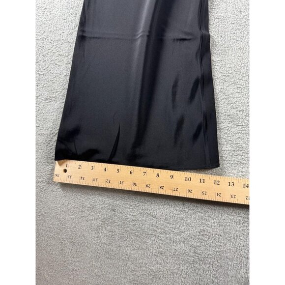 St. Agni Bias Silk Womens Black Flared Pants Medium - Picture 8 of 8